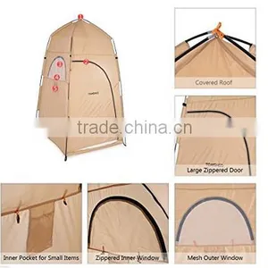Portable Outdoor Shower Bath Changing Fitting Room Tent Shelter Camping Beach Privacy Toilet thumbnail-3