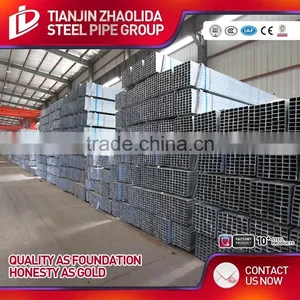 EN10219 Square Rectangular Carbon Galvanized ms Square Pipe for Greenhouse thumbnail-1