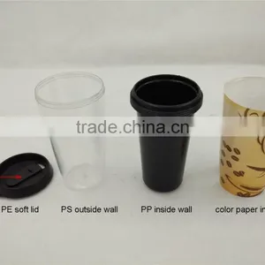 16 oz Travel Mug Supplier in China, Coffee Mug Plastic, Car Mug thumbnail-5