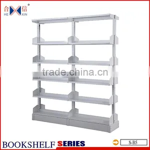 Metal & Wood Modern Public Office Bookshelf thumbnail-2