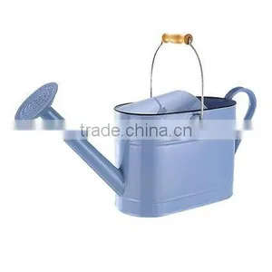 7.5L Blue Garden Watering Can Jug Pot Handcrafted, Outdoor Garden Metal Watering Can thumbnail-1