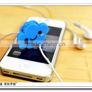 Blue Cloudy Earphone Winder,cable Winder,trim Winder for Wholesale thumbnail-1