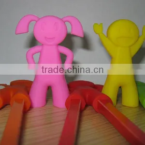2013 Colorful New Design Hot Sale Couple Cute Silicone Chopsticks Doll thumbnail-1
