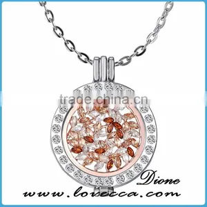 2017 Latest Fashion Gold Coins Changeable DIY Coin Necklace Pendant With 60cm Chain thumbnail-3