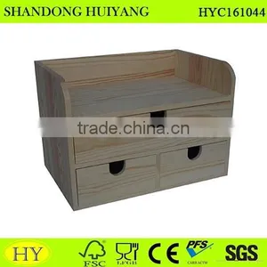 FSC Storage Box Wooden Desktop Organizer thumbnail-1