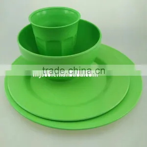 Compostable FDA Certificated New Products 2016 Bamboo Fiber Dinnerware Sets thumbnail-3
