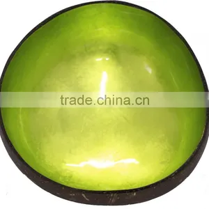 Lacquered Coconut Bowls With Various Pattern, Decorative Coconut Shell Bowls thumbnail-4