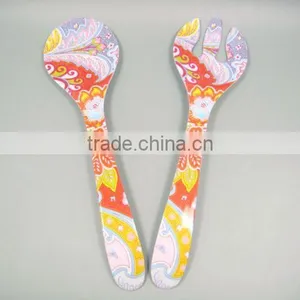 Hot Sale Color Custom Printed Melamine Spoon&fork thumbnail-1