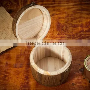 Coffee Bean Packaging Wood Barrel thumbnail-5