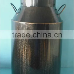 Antique Metal Milk Jug Flower Pot Metal Milk Jug thumbnail-1