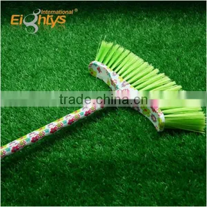 Flower Design Printed Broom Head Colorful Design Broom Broom Stick thumbnail-1
