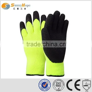 Sunny Hope 13g Nylon Nappy Double Liner 3/4 Coated Foam Nitrile Winter Glove thumbnail-1