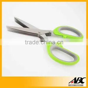Professional 7 Blades Stainless Steel Kitchen Herb Scissor thumbnail-4