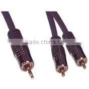 Moulded 3.5mm Stereo Plug to 2RCA Plug thumbnail-1
