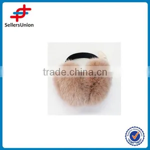 Brown Color Fashion Adjustable Winter Warm Soft Fur Earmuffs thumbnail-1