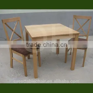 Wood Chair Restaurant Dining Chair Table thumbnail-1