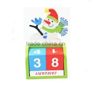 Beautiful Cute Snowman Calendar Advent Number Christmas Ornaments Table Decoration thumbnail-1