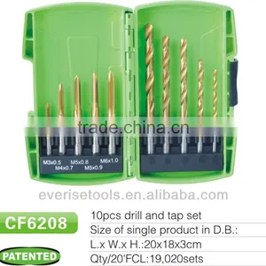 10pcs Taps and Drills Set in Plastic Case thumbnail-1