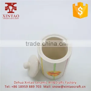 Cookie Candy Jars Kitchen Canister, Reindeer Ceramic Tea Storage Container, Spring Restaurant Decor thumbnail-4