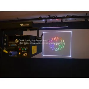 4000MW RGB Анимированный лазерный проектор для стен / Профессиональный портативный лазерный проектор для сцены thumbnail-2