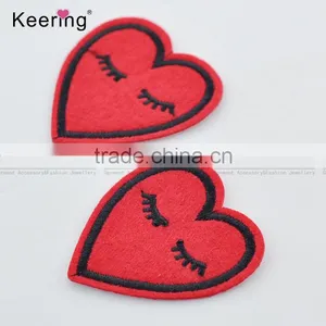 Fancy Heart-shape Custom Embroidery Patch WEF-024 thumbnail-3