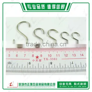 Stainless Steel Treble Hook S-hook Metal Hook for Packaging Accessories thumbnail-1