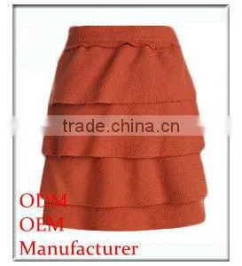 Girl/lady Elegant Wool Tight Long Tiered Skirts for Office Lady thumbnail-1