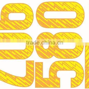Custom Plastisol Type Soccer Number Heat Transfer Printing For Jerseys With Anti Sublimation thumbnail-2