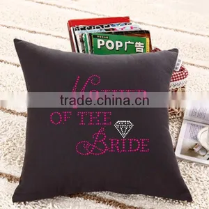 Mother of the Bride Design for Rhinestone Decorative Pillow thumbnail-1