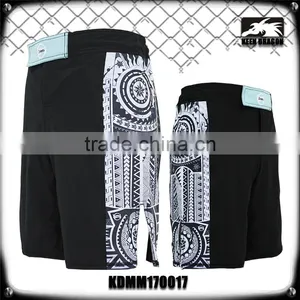100% Polyester Training Wear Stretch Side Panel Mens Fight Mma Shorts thumbnail-1