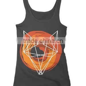 China Wholesale Custom Printing 100 Cotton Bulk Ladies Sports Tank Top thumbnail-2