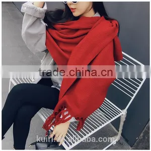 2016 Winter Cashmere Scarf Brand Men Scarves Wool Warm Shawls Cotton Designer Tassel Women Wraps thumbnail-3