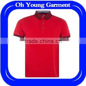 Factory Price Red Custom Blank Polo Shirts Casual Slim Fit Pique Fabric Polo Design T-shirt Wholesale Brand Oem Mens Polo Shirts thumbnail-1