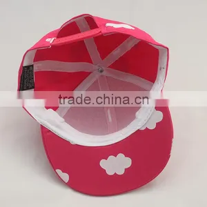 Myfur Girls Popular Hot Pink Baseball Cap and Hat With Multi-Color Raccoon Fur Pompom thumbnail-3