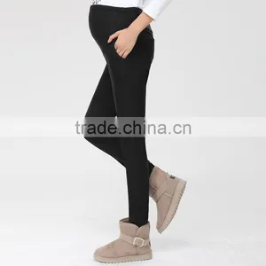 Pregnant Women Pants, High-waisted Pants, Thick Warm Pants thumbnail-2