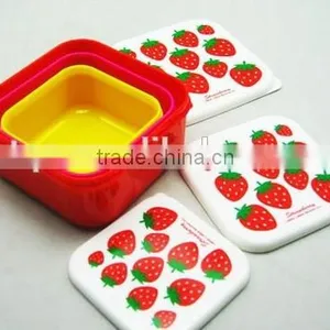 3PCS Square Lunchbox Bento Box Set /storage Box thumbnail-4