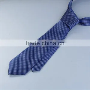 Polyester Necktie Navy Blue Dot Wholesale Necktie thumbnail-1