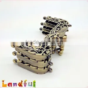 10.5cm M Shape Square Vintage Gold Sewing Kiss Lock Clutch Purse Frame thumbnail-3
