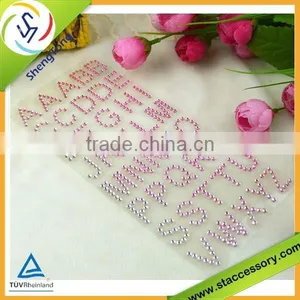 Wholesale DIY Alphabet Letter Stickers Crystal Diamond Letter Sticker thumbnail-4