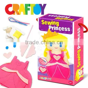 OEM En71 Art & Craft Kit Create Your Sewing Doll Princess thumbnail-3