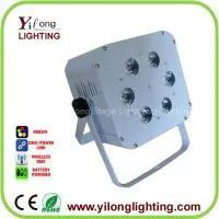 Cheap 6X15W RGABW Battery Powered Flat Led Par Light,battery Recharged dj Light,led Stage Light thumbnail-1