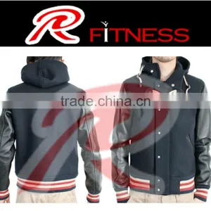 Wool Varsity Jacket , Leather Sleeves Varsity Jackets Wool Body, Professional Varsity Jackets for Men thumbnail-4