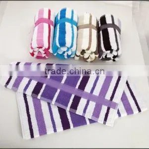 Dyed Yarn Striped Towels thumbnail-1