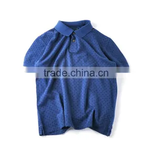 Dot Pattern Short Sleeve Polo T-shirt Custom Polo Shirt Mens Polo Shirt thumbnail-2