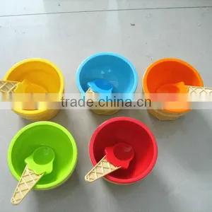 Factory Directly Sell Double Wall Plastic Ice Cream Cup Set thumbnail-6