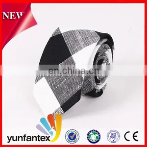 2017 Latest New Fashion Design Cotton Costom Plaid Tie thumbnail-5