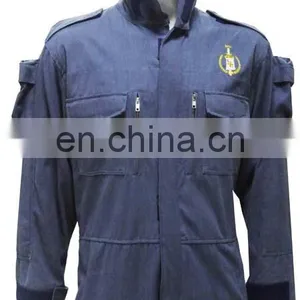 Hot Selling Classic Design Navy Blue 100% Cotton Professional Safety Coverall Workwear thumbnail-3