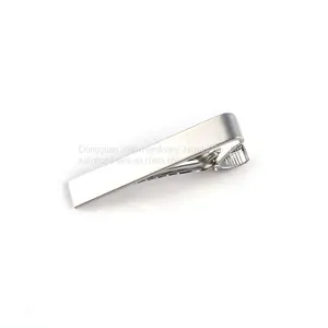 Hot Selling 9mm Wide Board Silver Tie Clip in China 50mm Length for Wholesale thumbnail-4