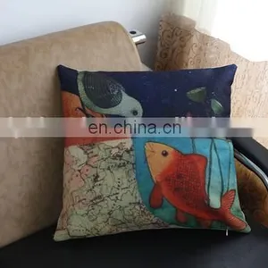 Custom Cartoon Decorative Sofa Digital Printing 3d Cushion Cover thumbnail-6