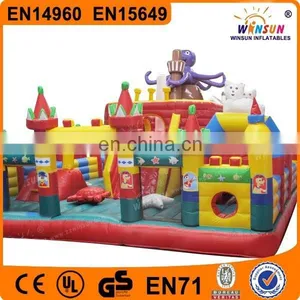 Giant Octopus Fun City Inflatable Theme Amusement Park thumbnail-1